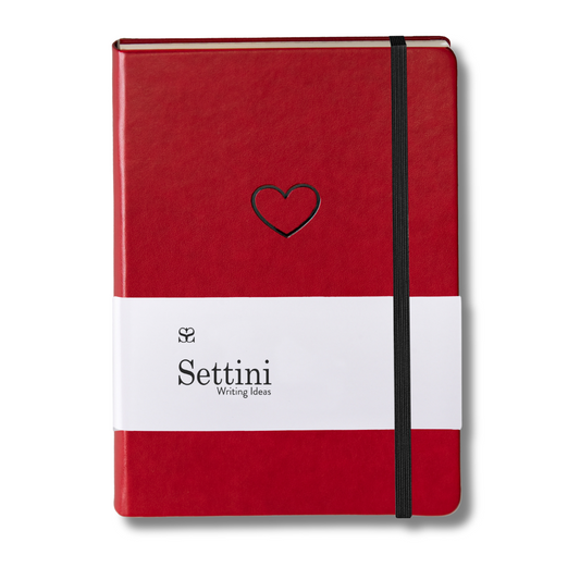 SETTINI® Hardcover Journal - Red Heart
