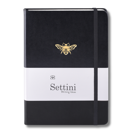 SETTINI® Hardcover Journal - Black Bee