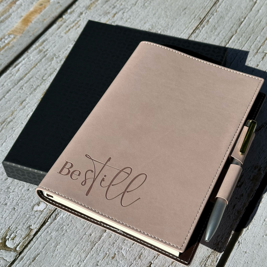 Find Serenity with Settini's Delicate Pink 'Be Still' Refillable Journal