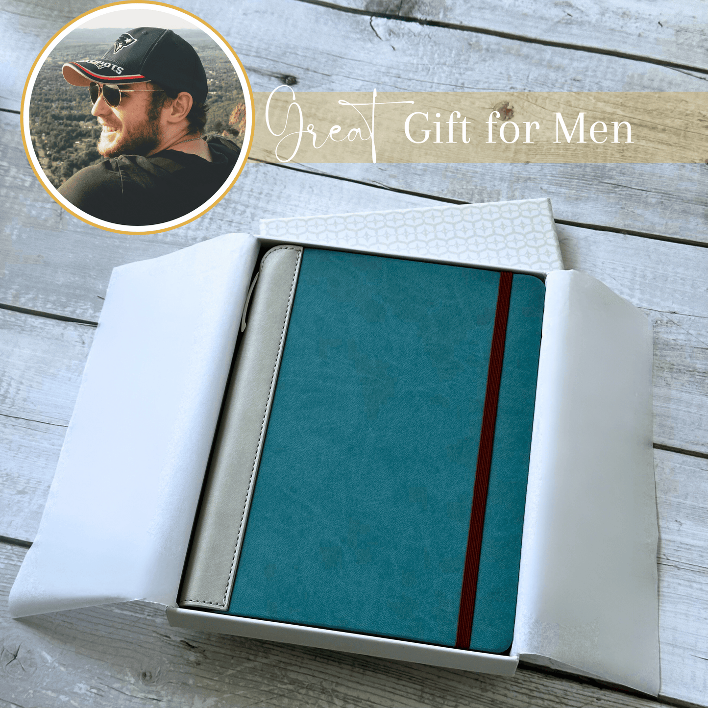 SETTINI® Teal Journal with Luxury Ballpoint Pen