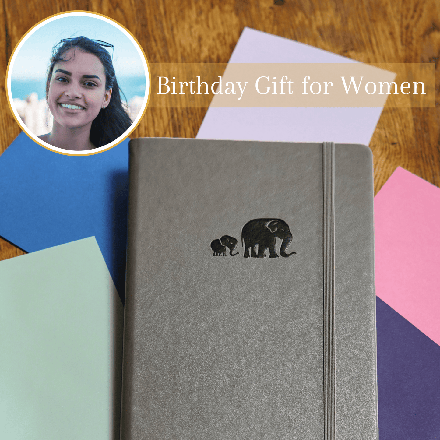 SETTINI® Dotted Hardcover - Grey Elephants