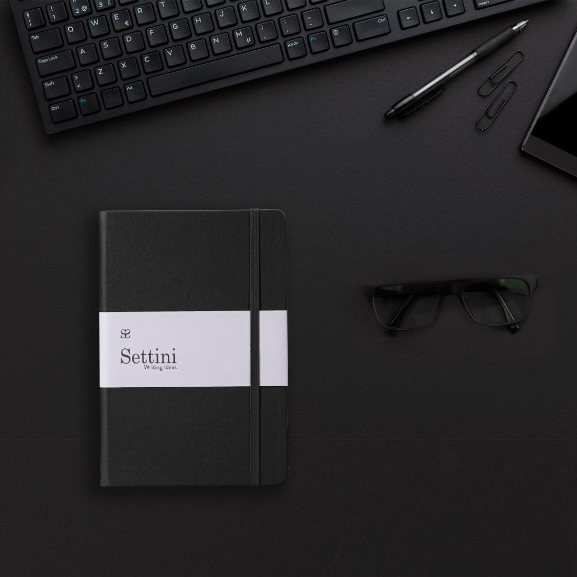 Settini Classic Hardcover Journal - Black