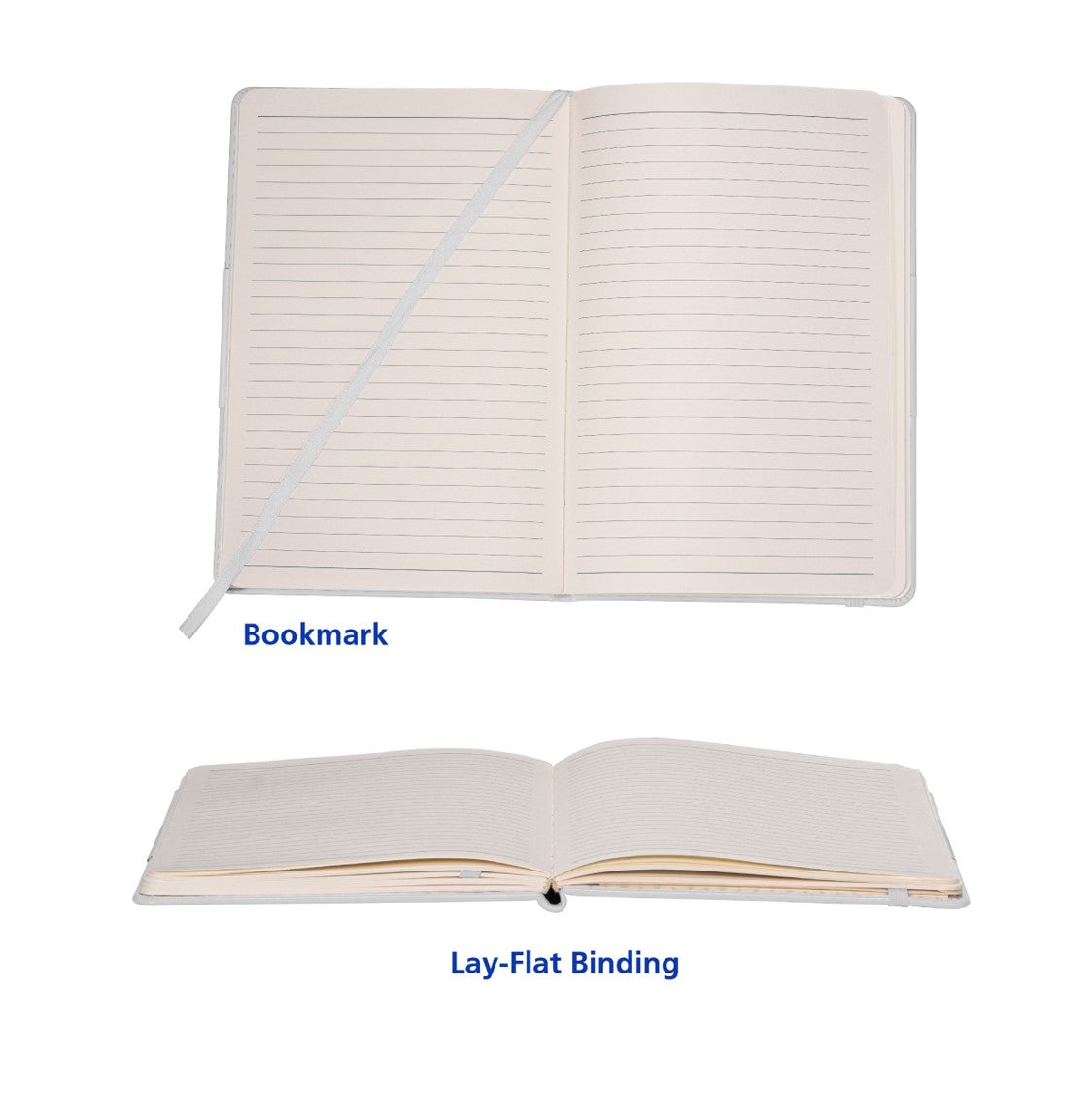 SETTINI® Classic Hardcover Journal - White